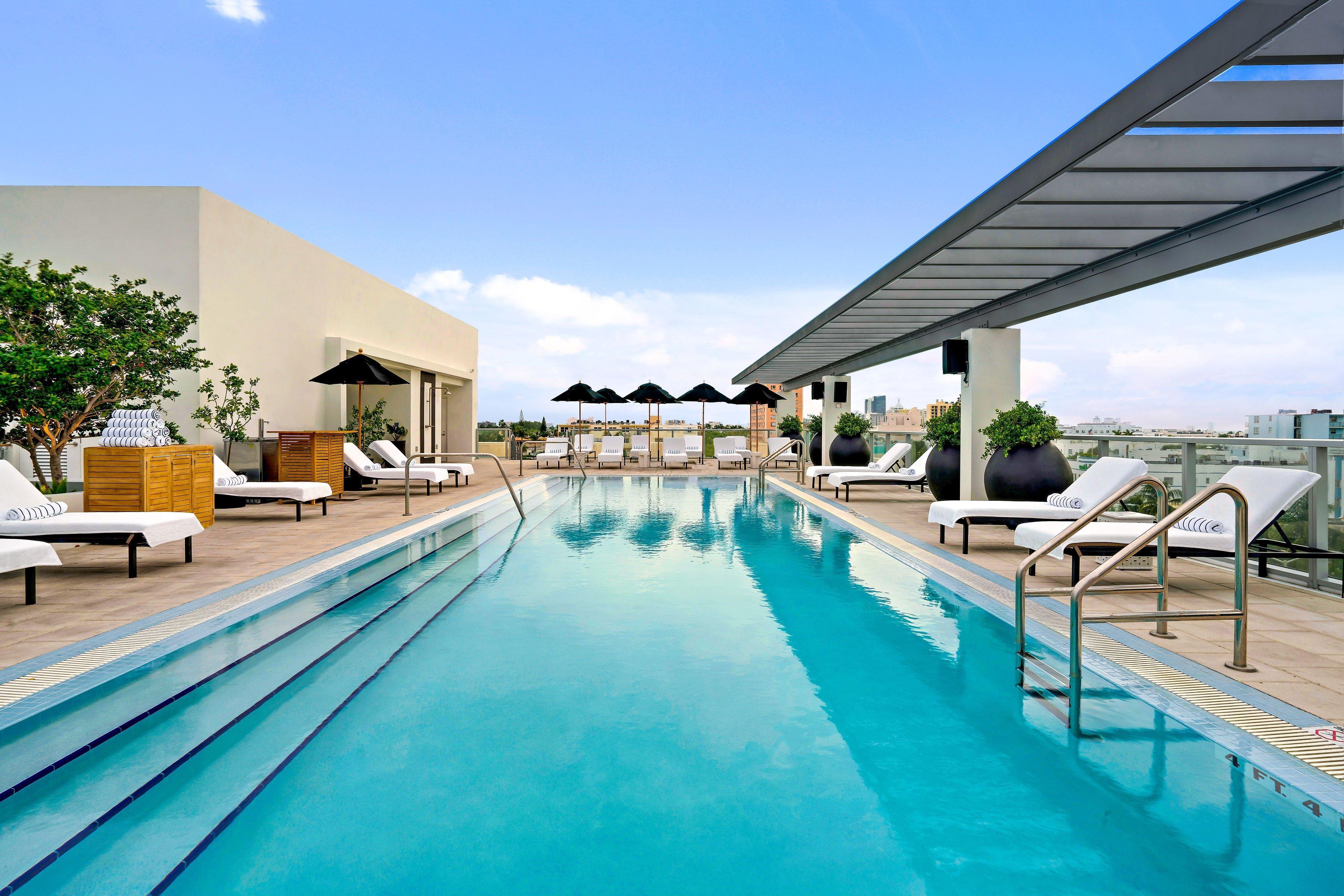 فندق كيمبتون أنجلرز ميامي بيتش المظهر الخارجي الصورة Rooftop pool at the hotel